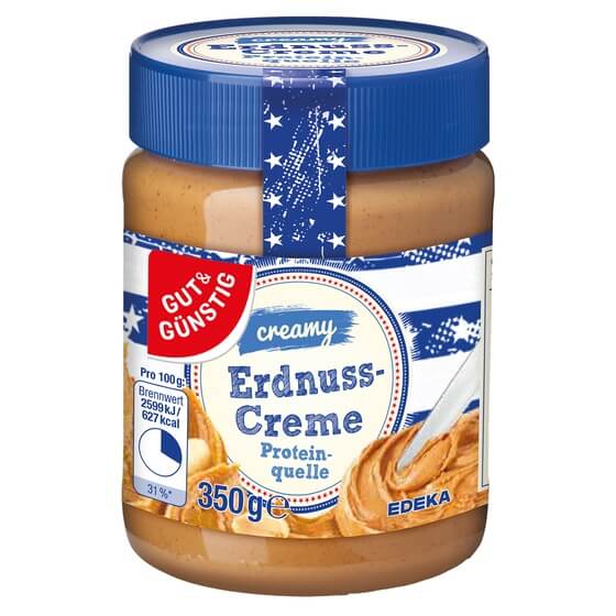 Erdnusscreme Creamy 350g Gut&Günstig