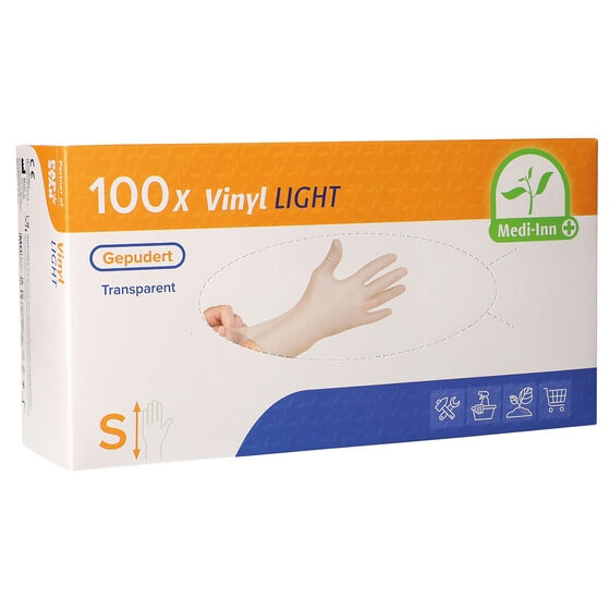 Handschuhe Vinyl 100st gepudert S