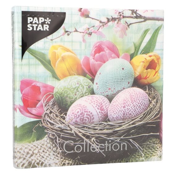 OS Servietten 33 3l Easter Basket 20ST Papstar