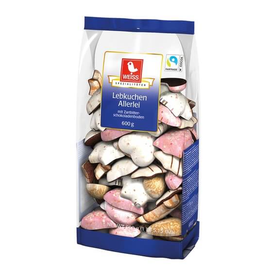 Lebkuchen Allerlei 600g Weiss