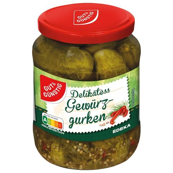 Gewürzgurken 670g G&G