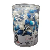Brause-Lolli Lutscher Blau-weiß 100St Küfa