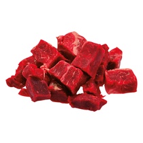 Rindsgulasch II mittel 24mm a.d.beschn.Bug,roh Tray 1kg