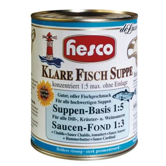 Fischsuppe klar Konzentrat 1:5 800ml Hesco