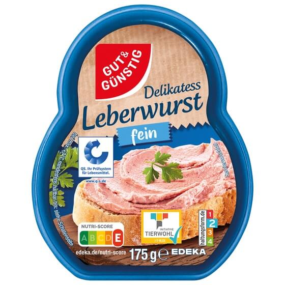 Leberwurst(Schwein)fein im Becher 175g G&G