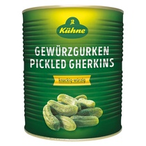 Gewürzgurken 55/60er mit Süßungsmittel 9,7kg/5,6kg Kühne