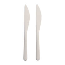 Messer MW Verpackung 18,5cm Weiß 50 Stück Papstar