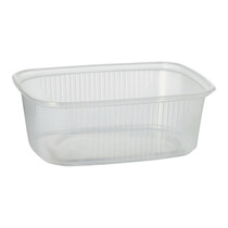 Verpackungsbecher PP eckig transparent 200ml 100St PapStar