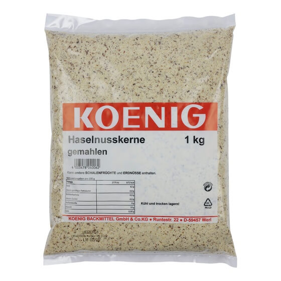 Haselnusskerne gemahlen 1kg Koenig