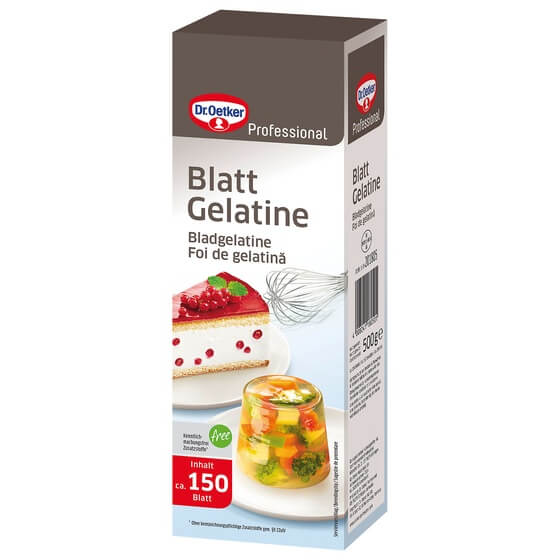 Blattgelatine weiß ODZ 500g Dr.Oetker