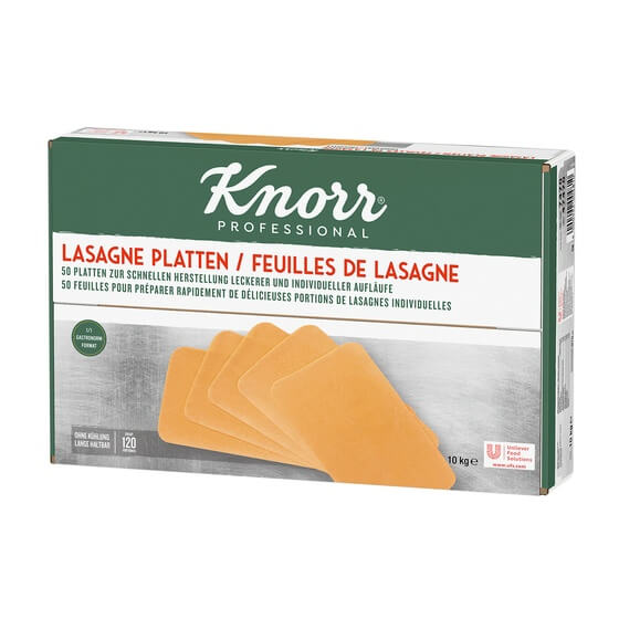 Lasagne-Platten vorgegart ODZ 50x200g 10kg Knorr