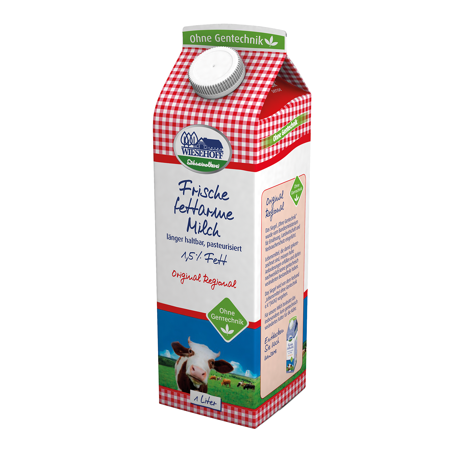 Fettarme Milch 1,5% ESL 1l Wiesehoff