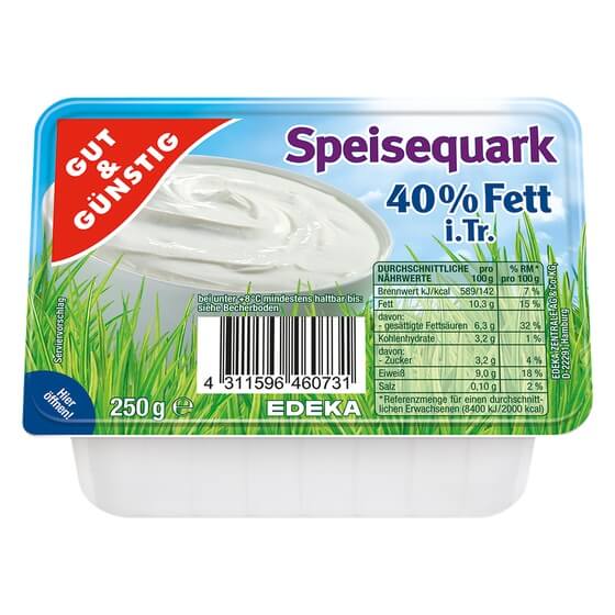 Speisequark 40% 250g G&G