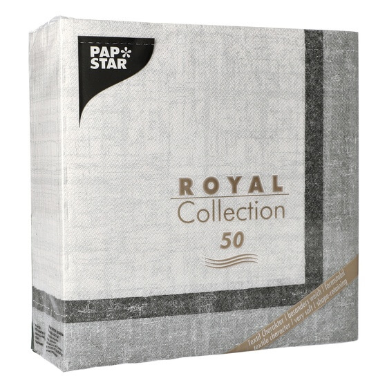 Servietten Royal Collection 1/4 40x40cm Chalk 50 Stück PS