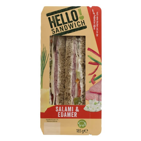 Sandwich Salami & Edamer 185g Hello!