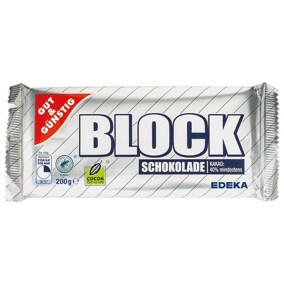 Blockschokolade 200g Gut&Günstig