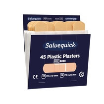 Pflaster Plastik Salveq.45St wasserabweisend 72x19mm/72x25mm
