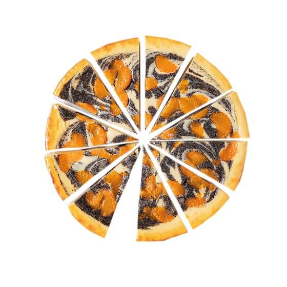 Mohn-Mandarinen-Käsekuchen geschn. TK  12St 1,9kg Pfalzgraf