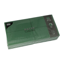 Servietten dunkelgrün 32x32cm 150 Stück 1/8 Papstar