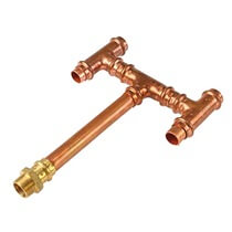 Kupferrohr T-Stück