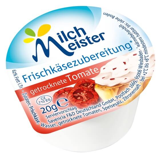 Milchmeister Frischkäse Getrocknete Tomate 60x20g