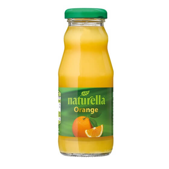 Orangensaft 100% Glasflasche 0,2 l Naturella