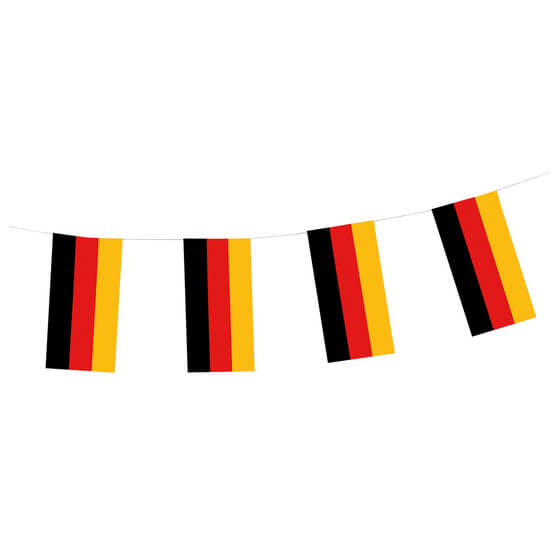 Flaggenkette "Deutschland" Papier 4 Meter 1 Stück PapStar