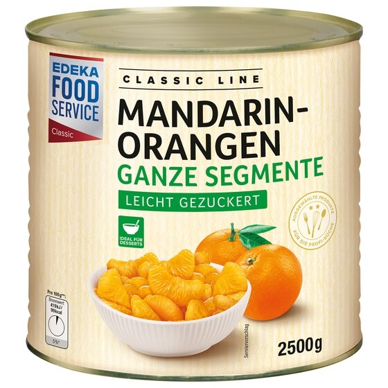 Mandarinen Orangen gezuckert 2,5kg/1,5kg EFS