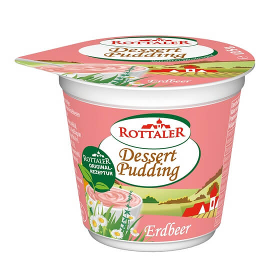 H-Pudding Vollmilch Erdbeer 3,5% 125g Rottaler