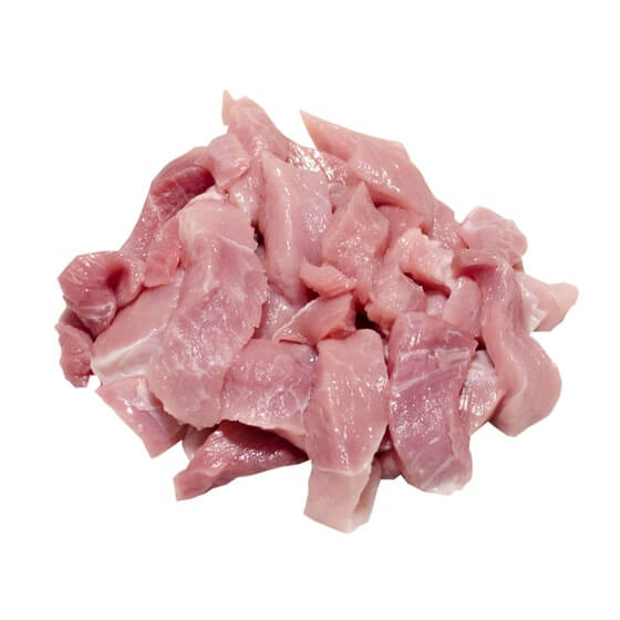 Prem. Schweinelachs Geschnetzeltes Mittelst. roh,natur 15kg