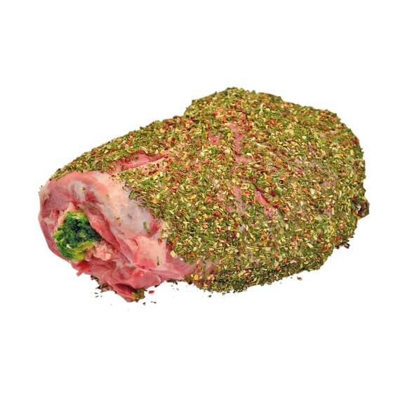 Schweinenacken roh gefüllt m Broccoli&Mett gewürzt ca.3,5kg