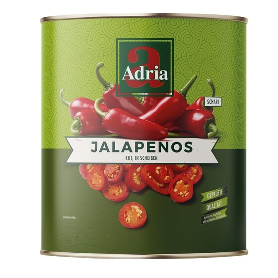 Jalapeno rot Scheiben 3kg Adria