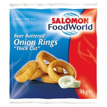 Beer Onion Rings Thick Cut TK 1Kg Salomon