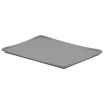 Auflagedeckel für Euronormbox 40x30x2,9 grau  Surplus