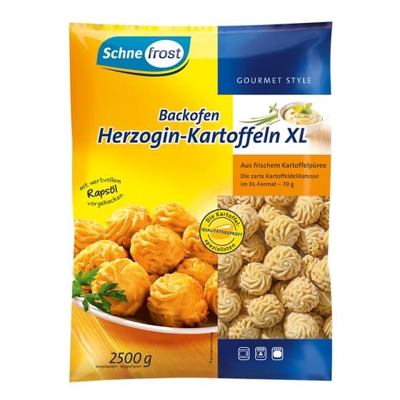 Herzogin Kartoffeln XL Backofen 70g vorgeb. 2,5Kg Schnefrost