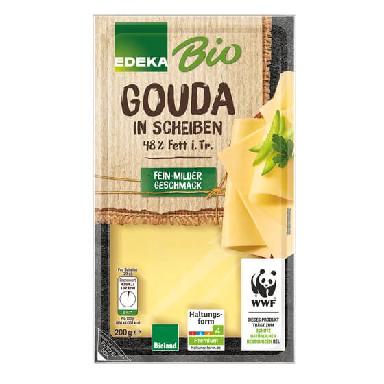 Bio Gouda Scheiben 48% 200G EDEKA