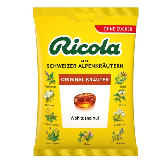 Ricola Kräuterbonbon ohne Zucker 18x75g