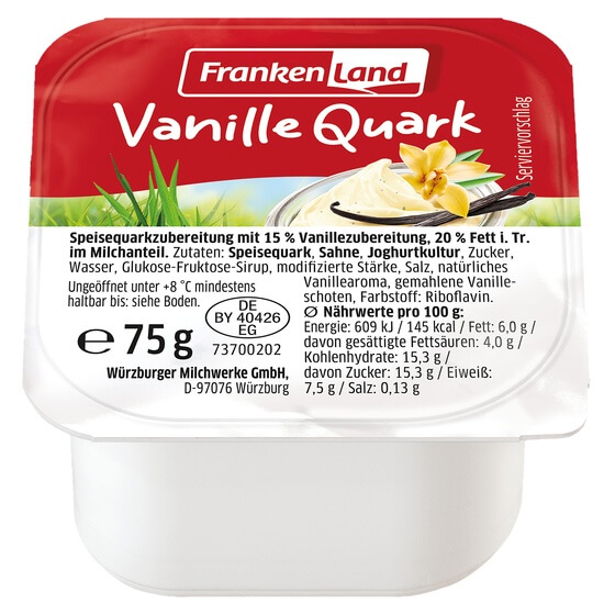 Portion Quark Vanille 75G Frankenland