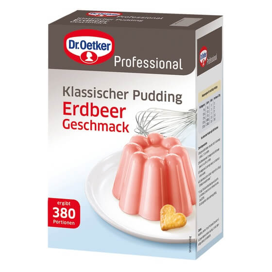 Puddingpulver Erdbeer zum Kochen 2,5kg Dr.Oetker