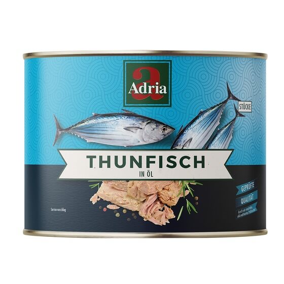 Thunfisch in Sonnenblumenöl 1,705kg/1,26kg Adria