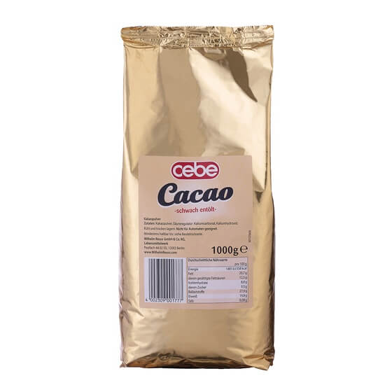 Kakaopulver schwach entölt 1Kg Cebe