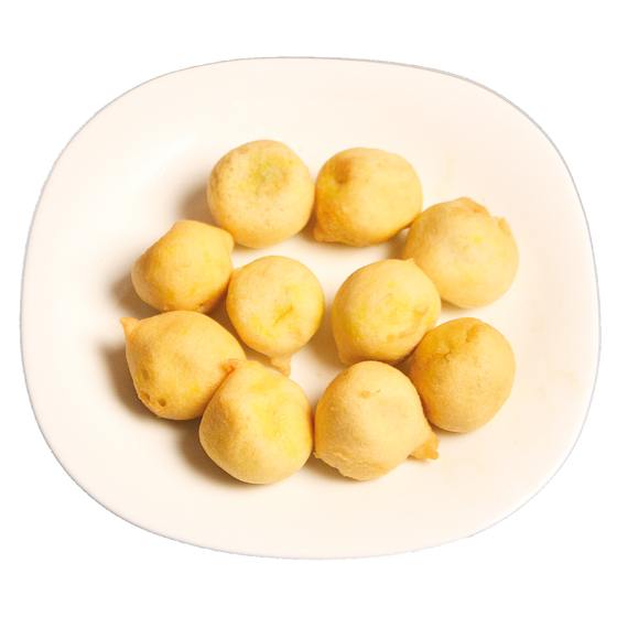 Kartoffelbällchen i.Linsen-Reis Mantel m. Mango Dip 60x20g