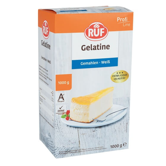 Gelatine Weiß gemahlen 1kg RUF