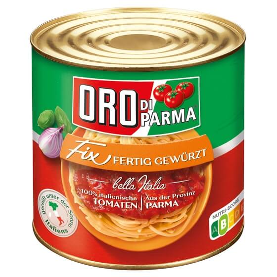 Fix Tomatenstücke in pikanter Sauce 2,5kg Oro di Parma