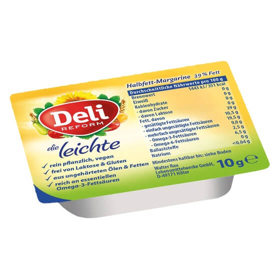 Deli Reform Margarine leicht 39% Fettgehalt 120x10g