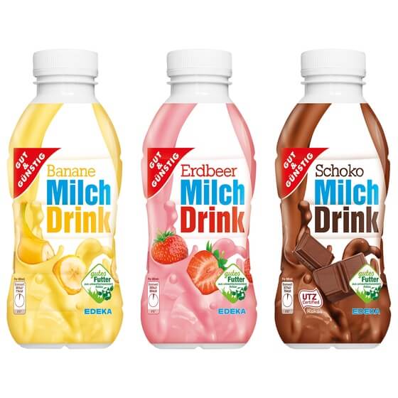 Milchdrink Schoko/Erdbeer/Banane 500ml G&G