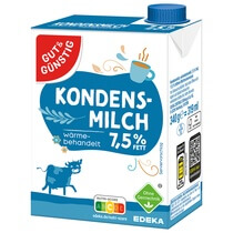 Kondensmilch Weichpackung 7,5% 340G G&G