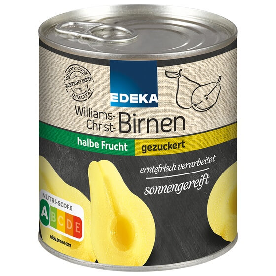 Williams-Christ Birnen halbe Frucht gezuckert 820g Edeka