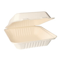 Menübox Zuckerrohr Pure ungeteilt 50 Stück Papstar