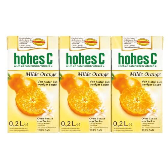 Orangensaft 3x0,2l Hohes C